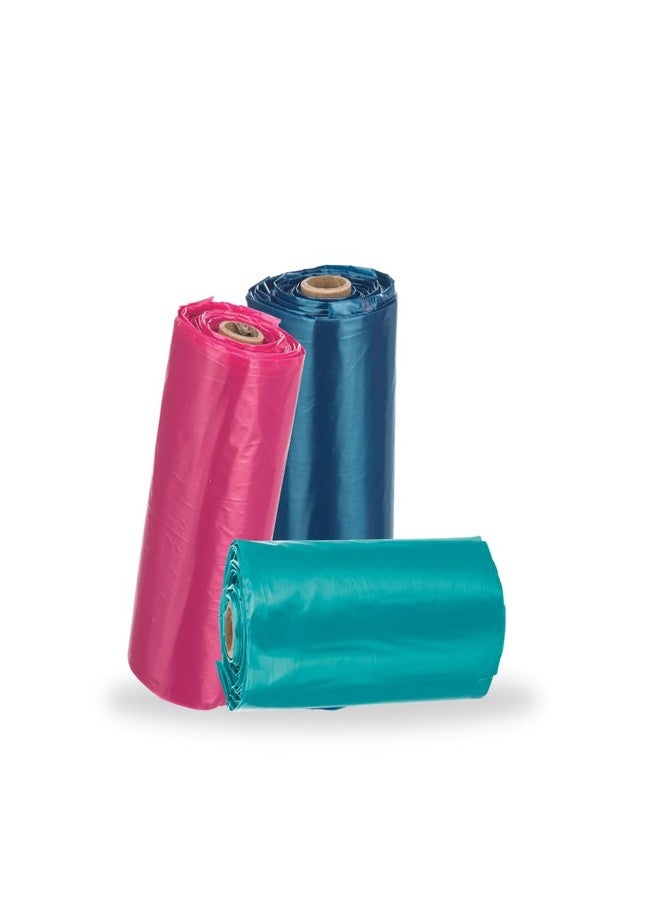 Trixie: - Dog Poop Bags with Handles | Made of Sturdy Enough Material to Pick up your Pup's Poop | Leak-Proof and Easy to Use Thanks to the Handles, Prevents Unwanted Mess � 3 rolls of 15 bags Assorted - Image 2